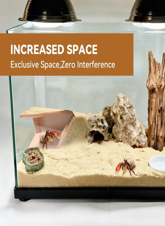 Hollima Hermit Crab Tunnel Cave Corner, Hermit Underground Crab Climbing Tank Accessories Decor Hide, Hermit Crab Lizard Chameleon Hamster Decoration Accessories Supplies Toys Ornaments-Sandy Color - Image 5